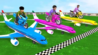 मिनी फ्लाइट बाइक रेस Mini Flight Bike Race Comedy Videdo Hindi kahaniya Comedy Video