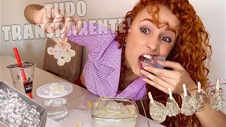 24 HORAS COMENDO SÓ COMIDAS TRANSPARENTES!