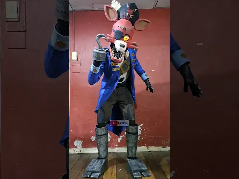 CAPTAIN FOXY COSPLAY suit up from Five Nights at Freddy's Help wanted #fnaf #fivenightsatfreddys