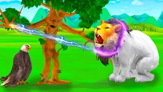 विशाल ईगल पक्षी जादुई पेड़ शेर और खरगोश Giant Eagle Bird Magical Ped Sher Aur Khargosh Kahani Story
