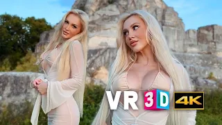 [VR 3D 4K] YesBabyLisa - Bikini Dress Haul In The Park (Virtual Reality 360/180)