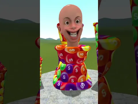 ALL SIZE SKITTLES SKIBIDI TOILET DUMPSTER BABY FROM SMALL TO BIG in Garry's Mod !