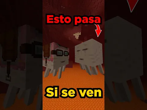 ESTO PASA CUANDO SE ENCUENTRAN... #minecraft HAPPY GHAST #minecraftmemes