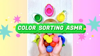 Color Sorting and Fruits for Toddlers | ASMR | Educational Activities for Toddlers