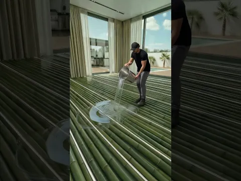 This floor transforms when the light turns on 😲