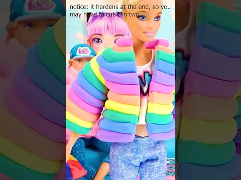 DIY Doll Puffer Coat: with air dry clay