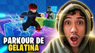 A SUBIDA DA TORRE DE GELATINA NO ROBLOX É MUITO DIFÍCIL!