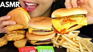 ASMR McDonald's CHEESEBURGERS, CHICKEN NUGGETS and FRIES Eating Sound MUKBANG