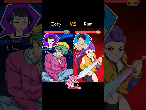 Zoey VS Rumi | Angry-O-Meter 😡 #KpopDemonHunters #SajaBoys