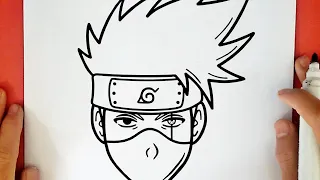 COMO DESENHAR O KAKASHI DO NARUTO