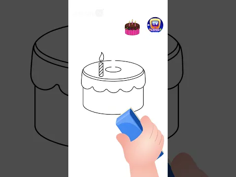 How to Draw a Cake? #Shorts #drawingtutorial #drawingforkids #chuchutv #drawingshorts