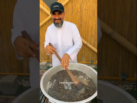People in Dubai make coffee from palm kernels #shortsvideo