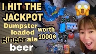 DUMPSTER DIVING ONE DUMPSTER FILLED UP MY SUV CAR RECORD BIGGEST HAUL OF THE YEAR ]Part 1