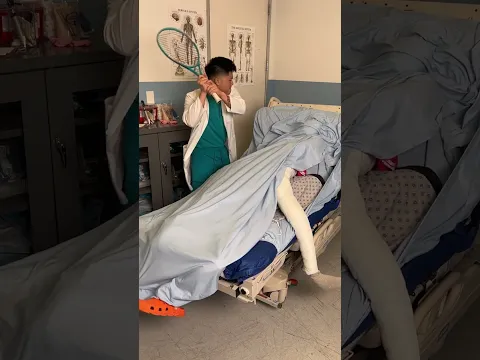 Upside down patient hilariously swipes doctor's cash!  #shorts