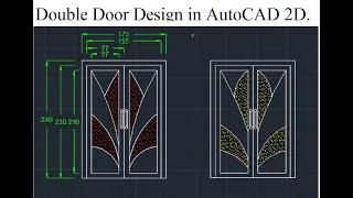 AutoCAD 2D Door Design 1, #how_to_draw #doors #2d #autocad