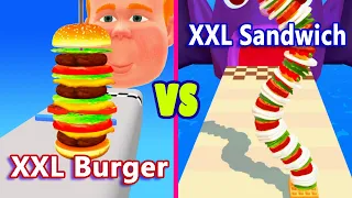 XXL Burger VS XXL Sandwich #GameComparison