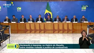 Coletiva de imprensa no Palácio do Planalto