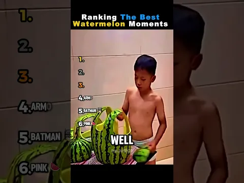 RANKING THE BEST WATERMELON MOMENTS 🍉💦#usa