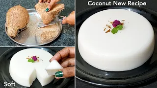 झटपट नारियल की बनाएं एक नए तरह की टेस्टी करवस मिठाई /Nariyal Pudding Delight /Easy Coconut Sweet