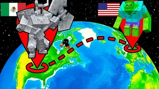 🌎El último MOB vivo gana en MODO DOMINACION de Minecraft