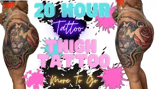 TATTOO TIME LAPSE - how to shade tattoo -black tattoo artist- tattooing black skin