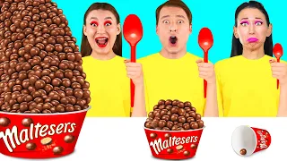 Veľký, Stredný a Malý Tanier Výzva | Lahodné Recepty Fun Teen