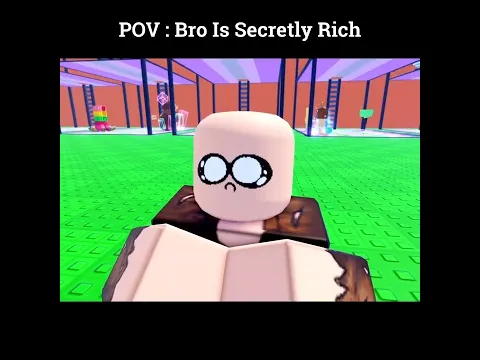 Bro Is Secretly Rich in Roblox Escape Tsunami for Brainrots #roblox #bacon #shorts #pieeanimation