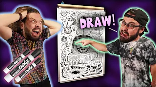 MASTERPIECE or MAYHEM?! Friend-Guided Whiteboard Art!
