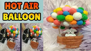 HOW TO MAKE HOT AIR BALLOON|DIY 2023|Craft Ideas /satisfying clay craft video / Hot Air Balloon /art