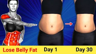 👉🔥 Get Flat Stomach In 30 Days By Doing This | Belly Fat Exercises At Home For Women