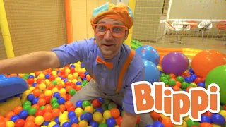 Learning With Blippi At An Indoor Playground For Kids | Educational Videos For Toddlers
