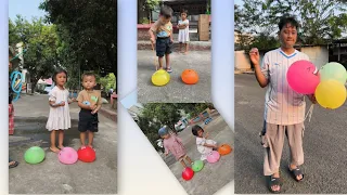 Kumpulan Aisyah, Papah dan Teman teman Meletuskan balon🎉🥳 #mainbalon #balloon 
