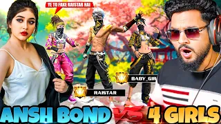 Ansh Bond Vs 4 Pro Girls On Live 😱 Richest Girls Call Me नूब आजा Raistar 1 Vs 6 में!! 😤