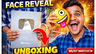 Silver play button unboxing | face reveal | #playbutton #X10siveshorts #youtube