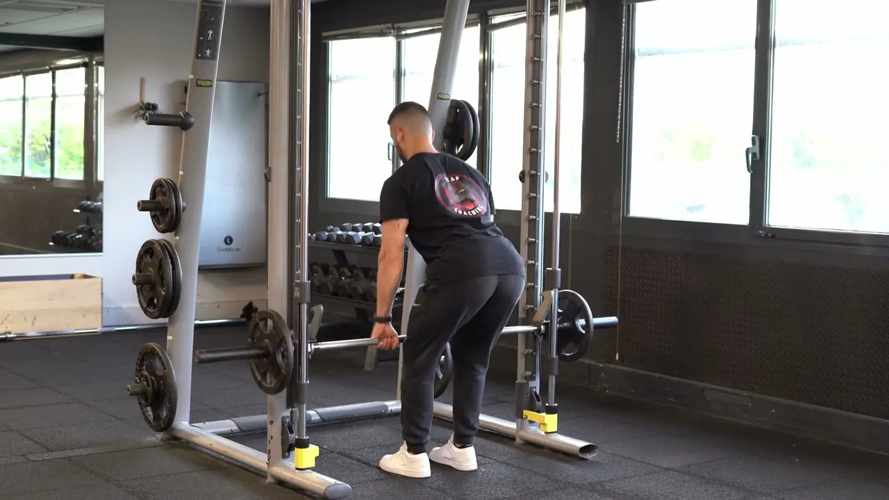 Image Souleve de terre a la machine Smith