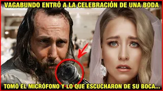 Vagabundo irrumpió en una boda, le arrebató el micrófono al presentador y lo que salió de su boca...
