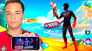 PEGUEI AS NOVAS SKINS DO SUPER HERÓIS COM MEU CUNHADO BINHO 😱 FREE FIRE