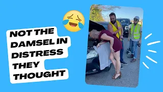 Heels & Scares: Not the Damsel You Expect!😱 #prank