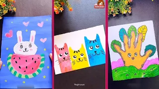 7 Diy Easy kids craft ideas🎨🖌️Diy Easy kids drawing Easy Painting hacks & Art Ideas for beginners🎨🖌️
