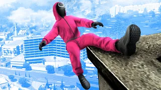 GTA 5 SQUID GAME Guard • Funny/Crazy Ragdolls episode 19
