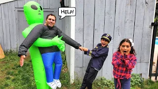 पिताजी हैलोवीन के लिए खेले Heidi & Zidane  मज़ेदार कहानियाँ