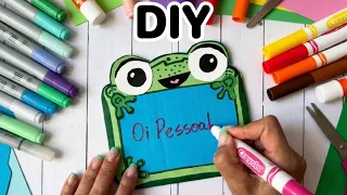DIY LilyPad Como Fazer um Bloquinho de Papel Fofo | Artesanato Infantil