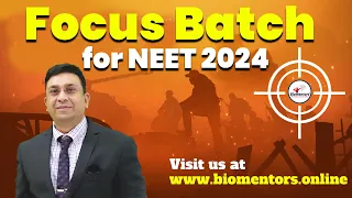 Biomentors Focus batch For NEET 2024 I Train yourself tough for success I commando training