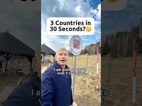 3 Countries In 30 Seconds?! #poland #czechrepublic #slovakia #polska #fyp #viral #border #borders