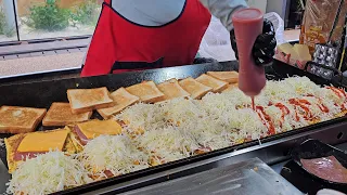 다음은 토스트 달인! 🍳 1억 뷰 기술 이후의 명동 길거리 토스트 달인 최신 근황 / Myeongdong Toast Master
