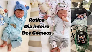 PRIMEIRA ROTINA DOS GÊMEOS DIA INTEIRO