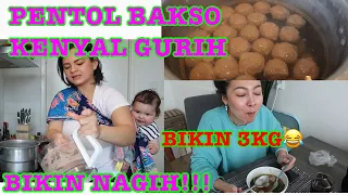 RESEP KAKI LIMA :  3KG BAKSO MENUL MENUL ANTI GAGAL!! COCOK UNTUK STOK RAMADHAN