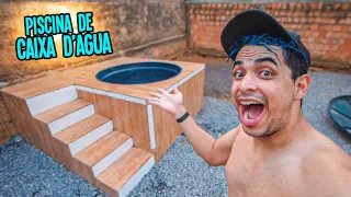 Como fazer uma piscina de caixa d'agua parte 2