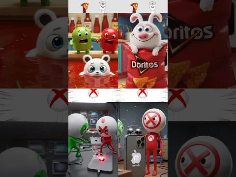 “My Sprunki OC: Android, Booba & Doritos vs XBOX Duo – Chaos in the Kitchen & iPon Lab! 🔥📱😂”