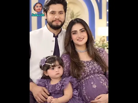 Celebrity hiba and arez  soo cute daughter masahallah new baby 👶 🥰🥰🥰 #viral #like #share #subscribe